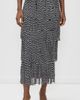 SIMONMILLER SIMONMILLER Za Za Knit Fringe Skirt Black/White Space Dye - 2
