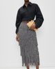 SIMONMILLER SIMONMILLER Za Za Knit Fringe Skirt Black/White Space Dye - 5