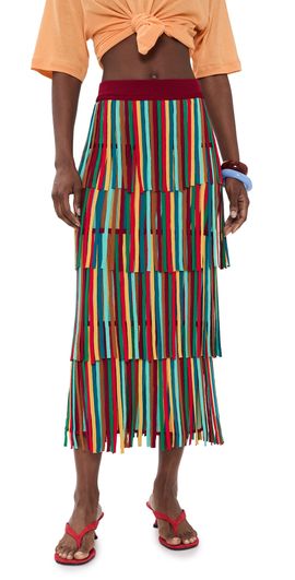 SIMONMILLER SIMONMILLER Za Za Knit Skirt Vibrant Multi Stripe
