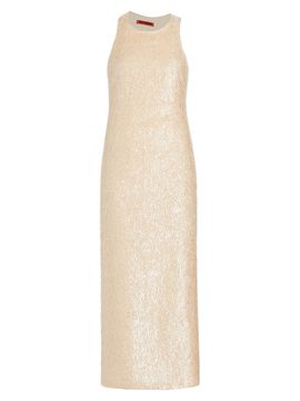 SIMONMILLER Women's Lou Textured-Knit Sleeveless Maxi Dress