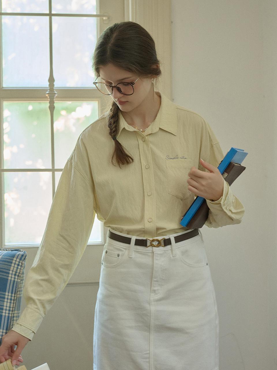 Simple Retro Classic Lapel Minimalist Shirt - 3 Colors