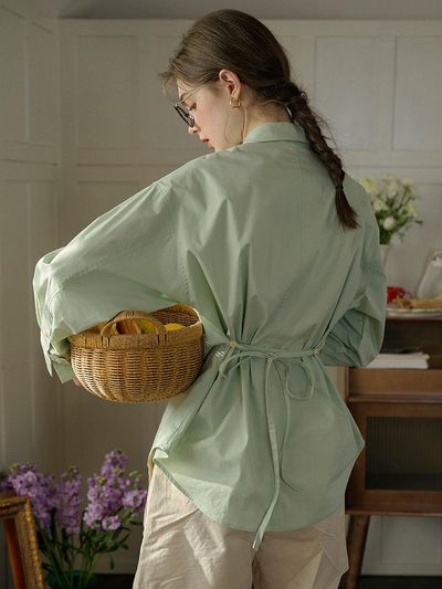Simple Retro Cotton Classic Loose Shirt _ 4 Colors