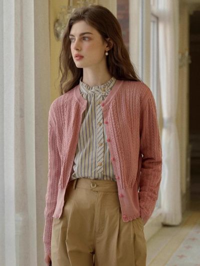 Simple Retro Lazy Soft Knitted Cardigan _ 4 Colors