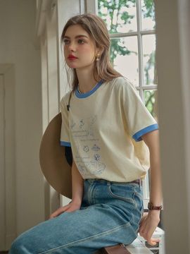 Simple Retro SR Baby Contrast Color T-Shirt