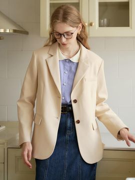Simple Retro SR_Araya Classic Lapel Slit Jacket
