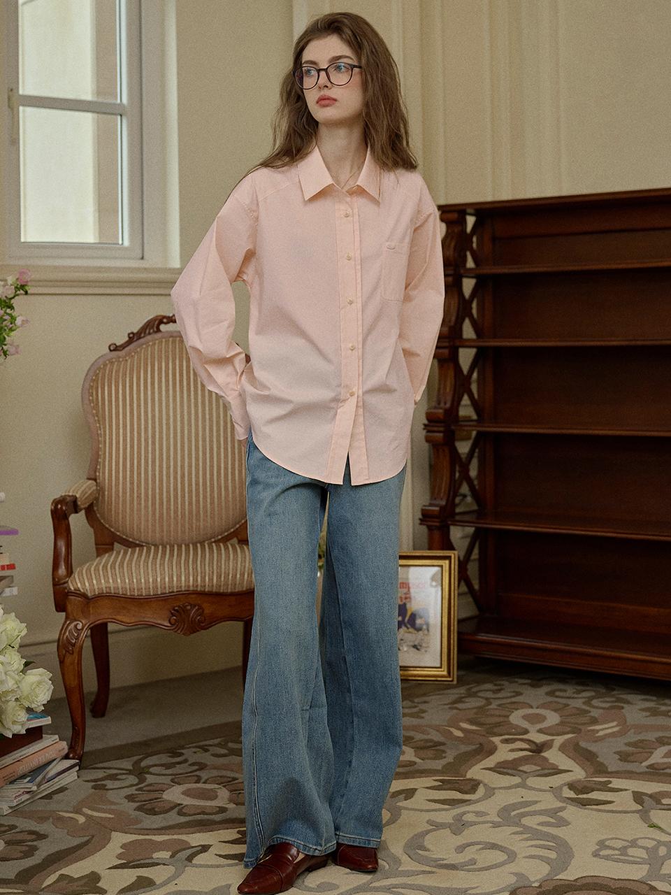 Simple Retro Wash Casual Wide Leg Jeans