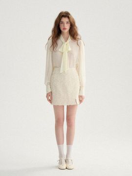 Sincethen Evernin Tweed Mini Skirt