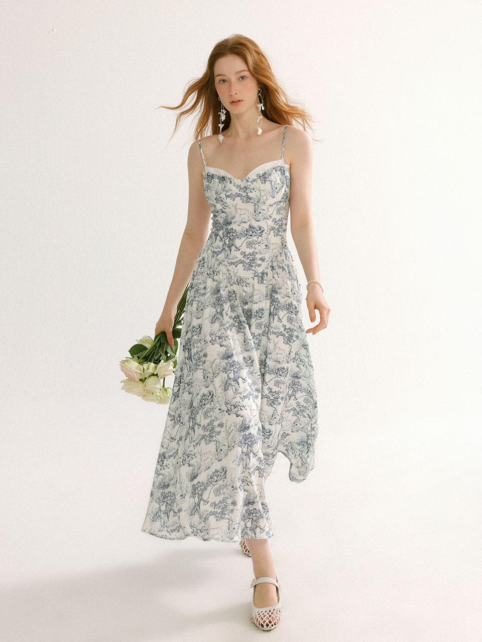 Sincethen Forest Long Dress [Blue]