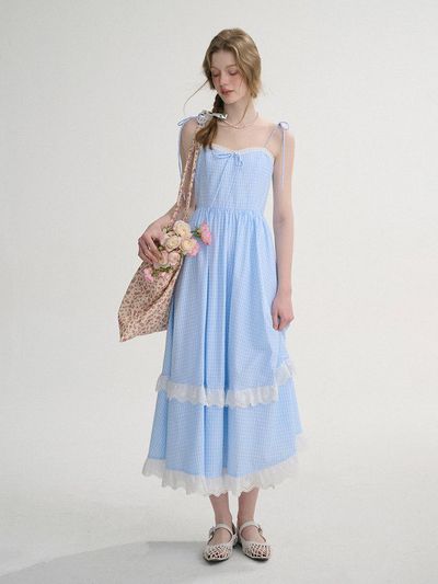 Sincethen Ice Lace Long Dress