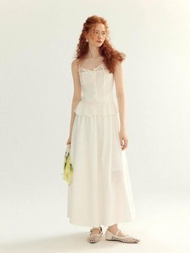 Sincethen Sugar Cotton Long Skirt