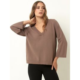 Single Stitch Single Stitch Drop Shoulder V-Neck Sweater