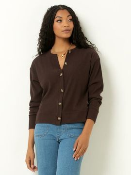 Single Stitch Single Stitch Ribbed V-Neck Cardigan