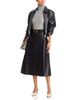 Single Thread Single Thread Faux Leather Seamed Midi Skirt - 2