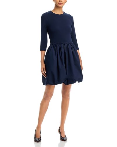 Single Thread Single Thread Mixed Media Bubble Hem Dress