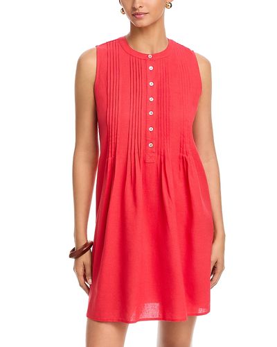 Single Thread Single Thread Pintuck Sleeveless Short Dress
