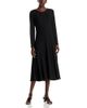 Single Thread Single Thread Scoop Neck Ribbed Midi Dress - 1