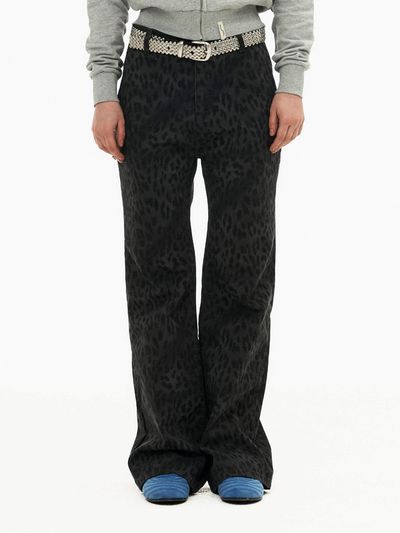 sinkingdeeper Bootcut Cinch-back Pants [Charcoal]