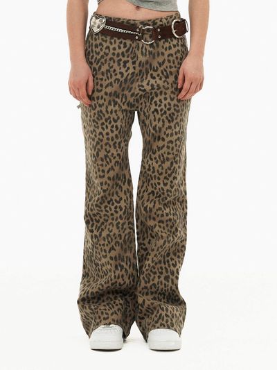 sinkingdeeper Bootcut Cinchback Pants [Brown]