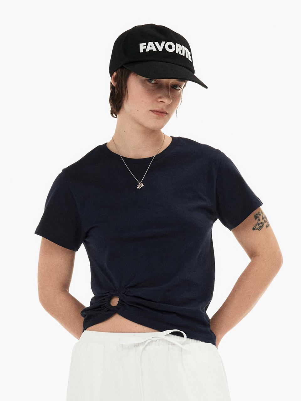 sinkingdeeper Ring Number Short Sleeve T-shirt (Navy)