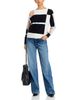 Sioni Sioni Colorblock Boat Neck Sweater - 2