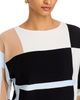 Sioni Sioni Colorblock Boat Neck Sweater - 4