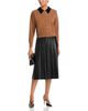 Sioni Sioni Contrast Collar Cardigan Sweater - 2