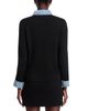 Sioni Sioni Denim Collared Sweater - 3