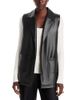 Sioni Sioni Faux Leather Front Sweater Vest - 1