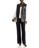 Sioni Sioni Faux Leather Front Sweater Vest - 2