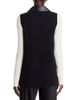 Sioni Sioni Faux Leather Front Sweater Vest - 3