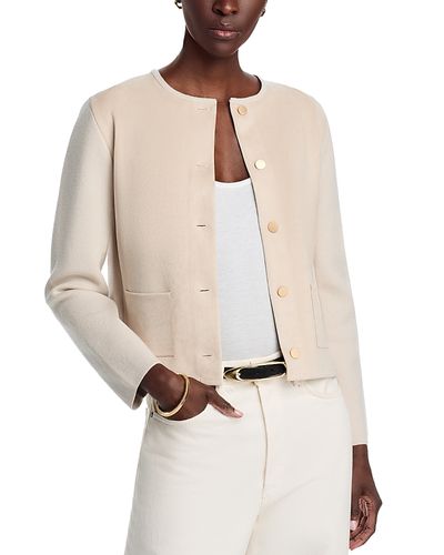 Sioni Sioni Faux Suede Button Front Jacket