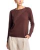 Sioni Sioni Faux Suede Crewneck Sweater - 1
