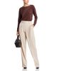 Sioni Sioni Faux Suede Crewneck Sweater - 2