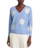 Sioni Sioni Floral Embroidered Dolman Sweater - 1