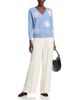 Sioni Sioni Floral Embroidered Dolman Sweater - 2