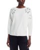Sioni Sioni Flower Embellished Dolman Sleeve Sweater - 1