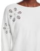 Sioni Sioni Flower Embellished Dolman Sleeve Sweater - 4