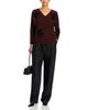 Sioni Sioni Flower Embellished V Neck Sweater - 2