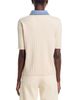 Sioni Sioni Mixed Media Denim Collar Short Sleeve Sweater - 3