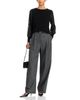 Sioni Sioni Mixed Media Floral Puff Sleeve Sweater - 2