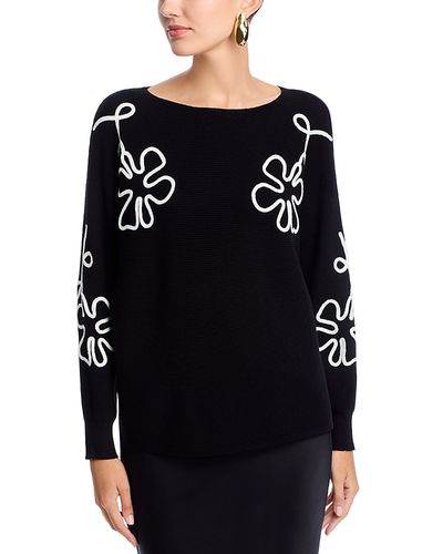 Sioni Sioni Soutache Crewneck Sweater