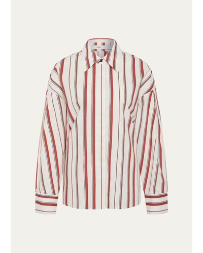 SIR Alva Long-Sleeve Oversized Poplin Shirt