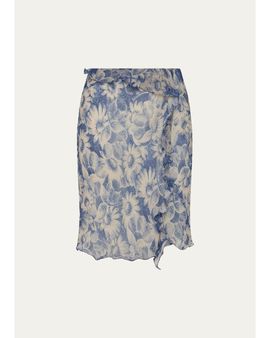 SIR Lilia Ruffle Midi Skirt