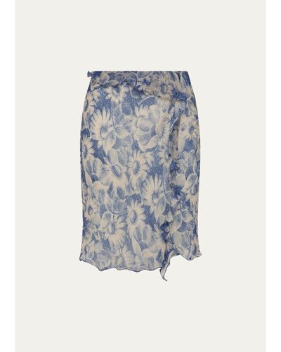 Sir Lilia Ruffle Midi Skirt
