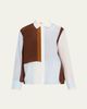 SIR Marais Button-Front Silk Shirt - 1