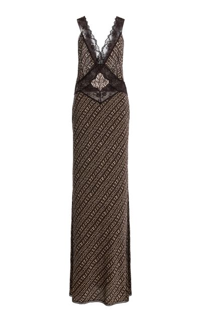 SIR. SIR. Astrid Cutout Satin Maxi Slip Dress