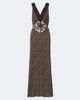 SIR SIR Astrid lace-trimmed printed gown - 1