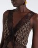 SIR SIR Astrid lace-trimmed printed gown - 3