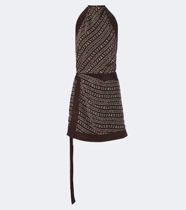 SIR SIR Astrid printed open-back minidress
