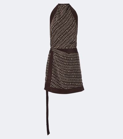 SIR SIR Astrid printed open-back minidress